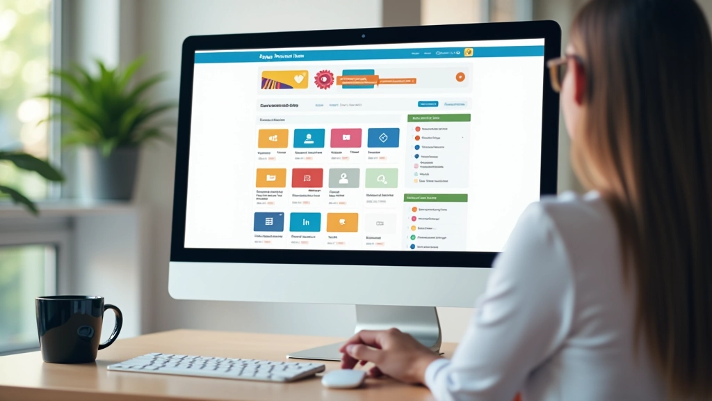 Interface d'un constructeur de site glisser-déposer