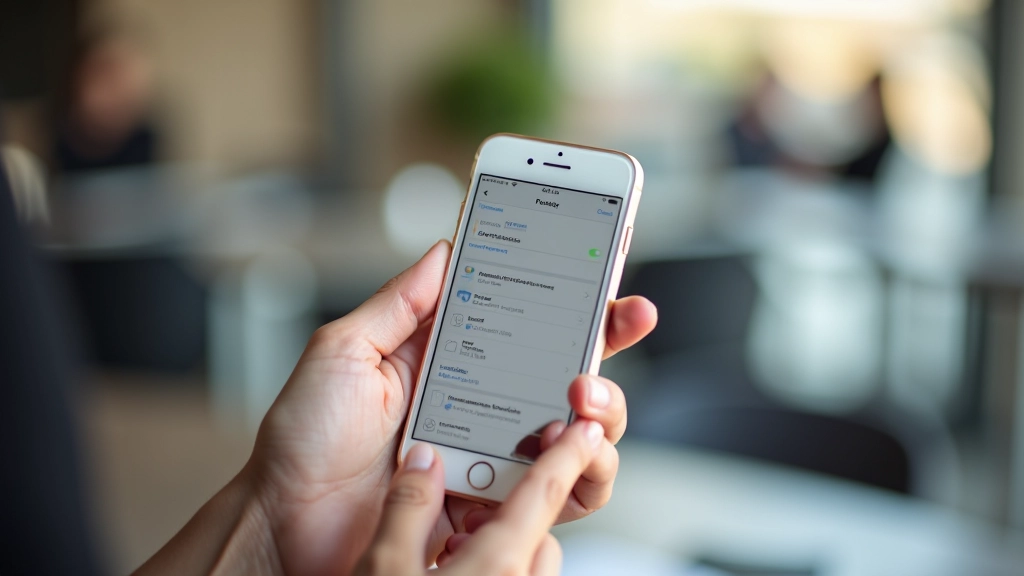 Téléphone portable montrant un site web responsive avec navigation intuitive
